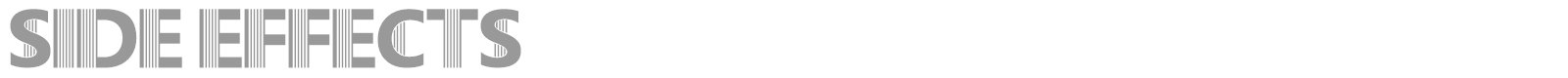 Side Effects font preview